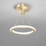 Модерен LED csillár DMLiving Модел DM6054 – Ефективно Осветление и Елегантен Дизайн със Златни Акценти