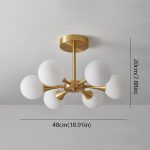 Csillár DMLiving DM5072/6 Златно/Бяло – Елегантност и Съвременен Стил с Изискан Щрих
