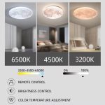 Модерен LED плафон, модел Луна, 96W – Осветление с три типа светлина за персонализирана атмосфера във вашето пространство