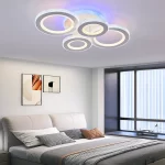 LED плафон с припокриващи се пръстени, модерен дизайн и ефективно осветление – DM600-2+2 – Идеален за всяко съвременно пространство.