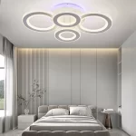 LED плафон с припокриващи се пръстени, модерен дизайн и ефективно осветление – DM600-2+2 – Идеален за всяко съвременно пространство.