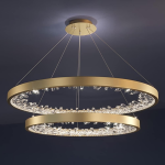 Луксозен csillár DM Living, Модел DM23529/40+60 Златен – Модерна Елегантност и LED Осветление за Блестящ Декор