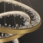 Луксозен csillár DM Living, Модел DM23529/40+60 Златен – Модерна Елегантност и LED Осветление за Блестящ Декор