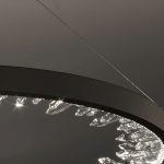 LED висящ полилей DM Living, модел DM23529/40+60 Черен – Модерна елегантност с декоративни кристали за изискано осветление