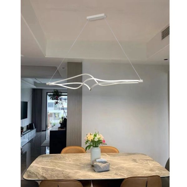 LED полилей вълнообразен DM Living, модел DM 8806/1200 бял – модерен и елегантен дизайн за изключително осветление във всяко пространство