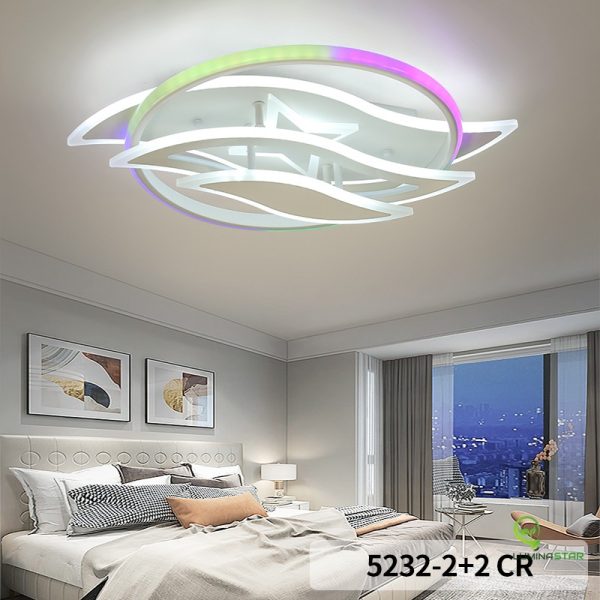 Съвременен LED плафон DM9209/400 – Регулируемо осветление с RGB технология за персонализирана атмосфера.