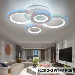 Кръгъл LED полилей с многоцветно осветление и дистанционно управление – DM9226/2+2 – Персонализирано осветление и модерен дизайн за всяко помещение.
