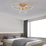 Модерен LED полилей DM Living, модел DM301/3 – Регулируемо осветление и елегантен дизайн със златно покритие за съвременни стаи