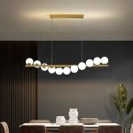 Модерен LED csillár, 100см, със стъклени топки, модел DM332-11 – Елегантно висящо осветление за вашия таван