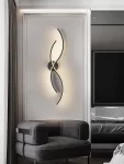Премиум LED аплик DM Living, Модел DM9088/2, Черен – Артистично и Модерно Осветление за Съвременни Стаи
