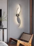 Премиум LED аплик DM Living, Модел DM9088/2, Черен – Артистично и Модерно Осветление за Съвременни Стаи