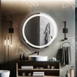 LED огледало Premium Touch, 70x70 см, с функция против замъгляване, модел W13 - модерен дизайн и безупречна яснота