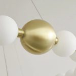 Рафиниран минималистичен LED полилей, модел DM788-10, златист – съвременен дизайн и изискано осветление за всяка стая