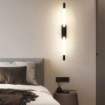 Черен LED аплик за стена, цилиндричен и елегантен дизайн, модел DM9208 – ефективно осветление и изтънченост за всяко пространство