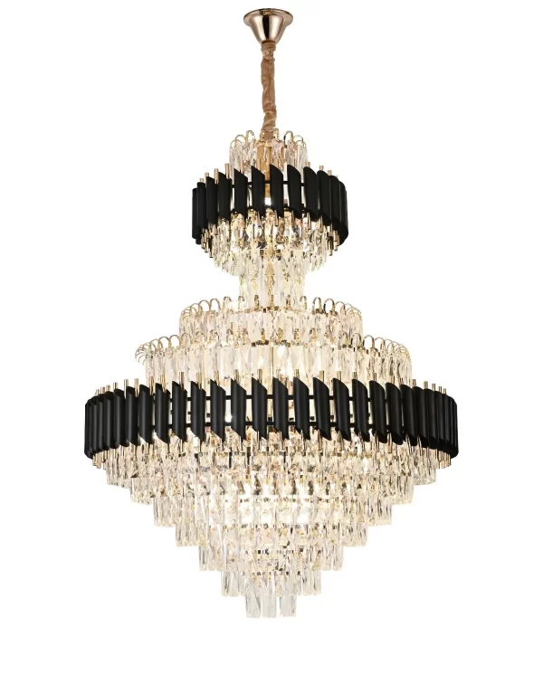 Луксозен полилей DM Living Черно/Златно, Модел DM89001/800x1050 – Изискано и Ексклузивно Осветление, Модерен Дизайн за Вашия Дом