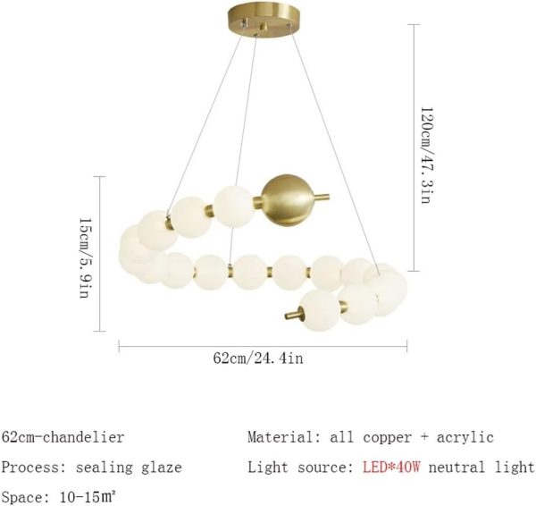 Луксозен LED полилей с глобуси и елегантен дизайн, DM788-10 S, Златен – Изтънченост и функционалност във всяка стая