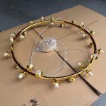 Елегантен и модерен csillár с LED глобуси и златни акценти, 100см, модел DM1010-45 – Изискано осветление за вашия интериор