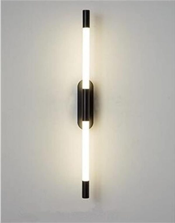 Черен LED аплик за стена, цилиндричен и елегантен дизайн, модел DM9208 – ефективно осветление и изтънченост за всяко пространство
