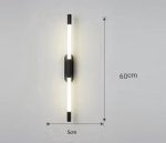 Черен LED аплик за стена, цилиндричен и елегантен дизайн, модел DM9208 – ефективно осветление и изтънченост за всяко пространство