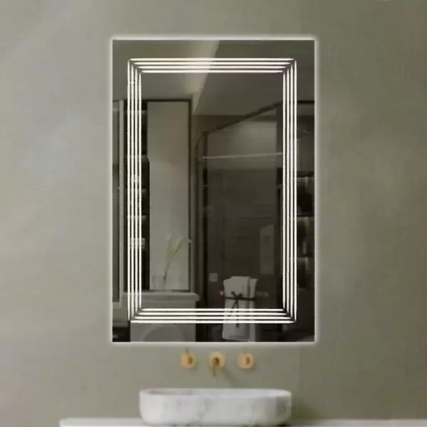 LED огледало с докосване, 60x80 см, модел D033 - Перфектно изпълнение и модерен дизайн за вашата баня