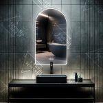 LED огледало Touch Elegant, 60x80 см, с антизамъгляваща система, модел K063 - модерен дизайн и безупречна яснота за вашата баня