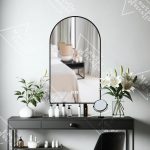 LED огледало Touch Елегант, 60x80 см, с антизамъгляваща система и черна рамка, модел K007 - Изтънченост и яснота във вашата баня