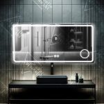 Премиум LED огледало Touch, 90x75 см, с антизамъгляваща система и козметична лупа, модел D010/90x75 - модерен дизайн и перфектна функционалност