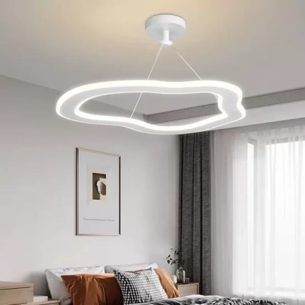 LED полилей, съвременен дизайн с променлива светлина и енергийна ефективност, модел DM8058 бял – елегантно и безупречно осветление за вашия дом