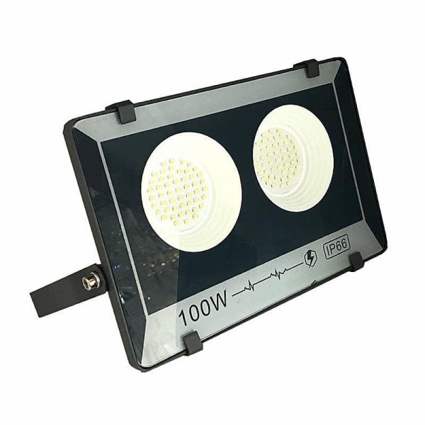 Луксозен LED прожектор 100W, Студена светлина – Идеален за търговско осветление и стилни външни зони