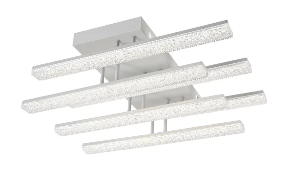 LED полилей с модерен дизайн и 6 източника на светлина DM9050/6 бял – модерно и елегантно осветление за съвременни стаи
