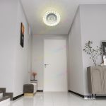 Модерен LED аплик, Оперен дизайн с кристали 9610 – Отличително осветление за офиси и луксозни стаи