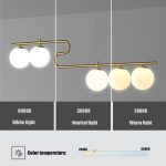 Модерен csillár с минималистичен дизайн, 5 LED глобуса, златист, DM5505/5 – Софистициран стил за премиум осветление