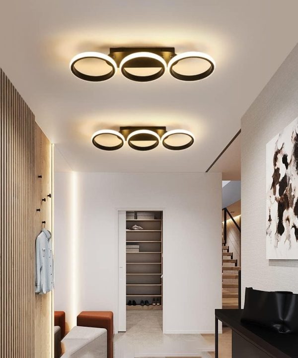 Модерен LED полилей, съвременен дизайн, DM130-3BK – луксозен избор за изискани интериори