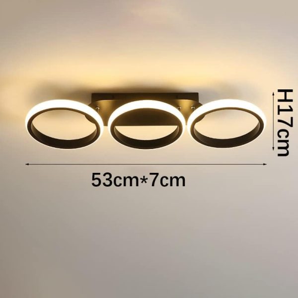 Модерен LED полилей, съвременен дизайн, DM130-3BK – луксозен избор за изискани интериори