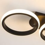Модерен LED полилей, съвременен дизайн, DM130-3BK – луксозен избор за изискани интериори