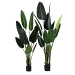 Изкуствено растение Райска птица (Strelitzia Nicolai) PA11/160, 11 листа, без саксия, 160см зелено
