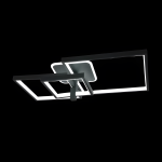 LED асиметричен полилей с геометричен дизайн, модел DM60018-3, черен – модерна елегантност и уникален стил за вашето осветление