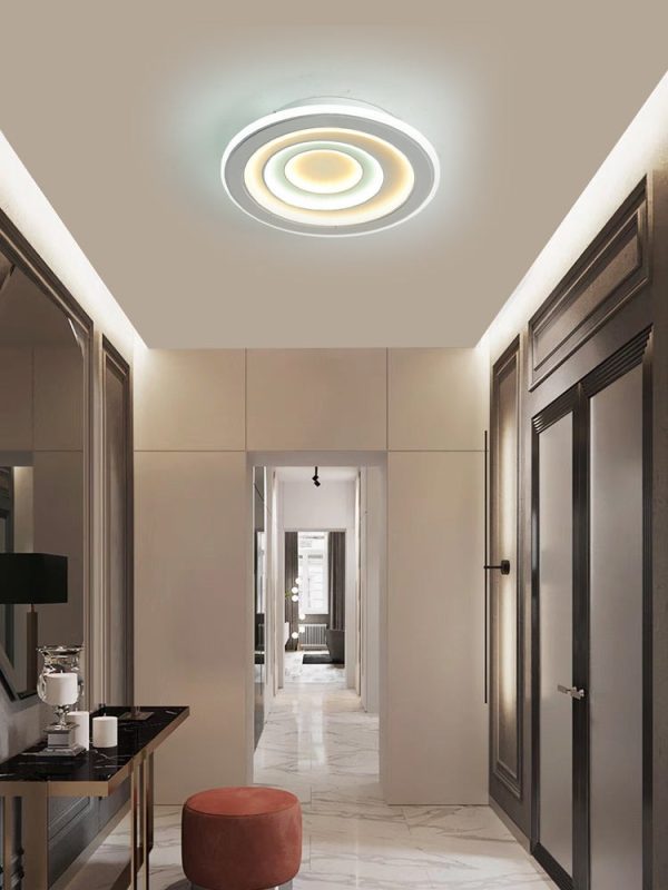 LED полилей, бляскав вид, Бял, 3 вида светлина, 92W, Модел DM9116-300, безупречно осветление за всяко помещение.