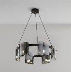 Елегантен LED csillár с метални детайли, 60см, модел DM01-6/600C, черен – Лукс и функционалност в един елемент
