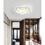 LED полилей, елегантен дизайн, Бял, 3 вида светлина, 90W, Модел DM9118-300, изискан избор за вътрешно осветление.