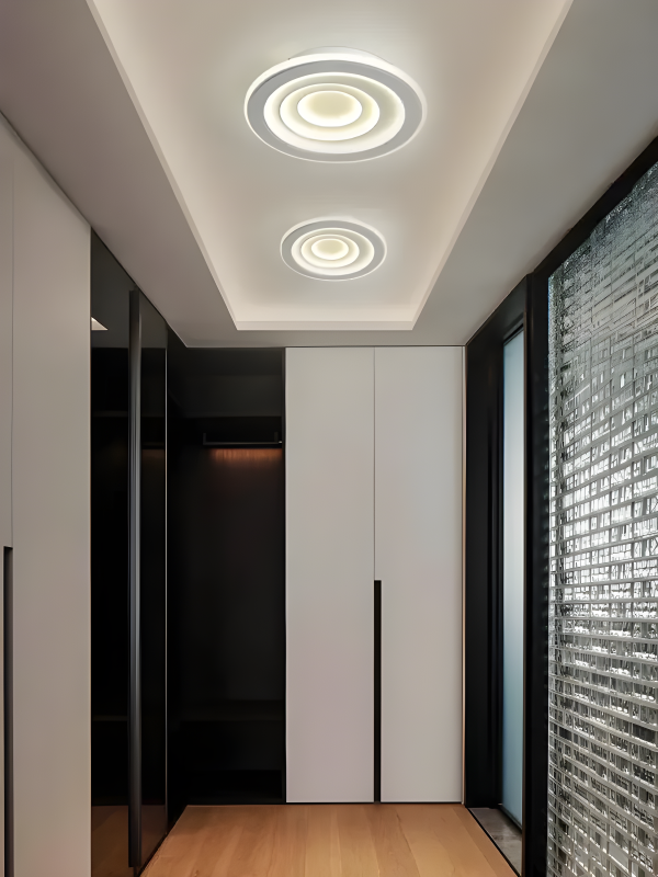 LED полилей, бляскав вид, Бял, 3 вида светлина, 92W, Модел DM9116-300, безупречно осветление за всяко помещение.