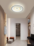 LED полилей, бляскав вид, Бял, 3 вида светлина, 92W, Модел DM9116-300, безупречно осветление за всяко помещение.