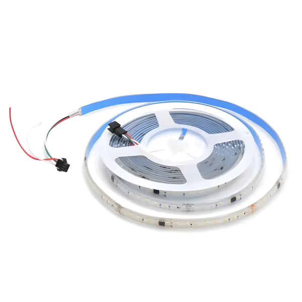 Премиум дигитална LED лента DMLiving – Топло осветление 3000K, 10м/ролка, 12W/м, 24V за елегантна атмосфера