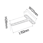 LED решетка за магнитна шина, изискана, неутрална светлина, 12W, S17, черна – Фасцинантен детайл за вашия интериор