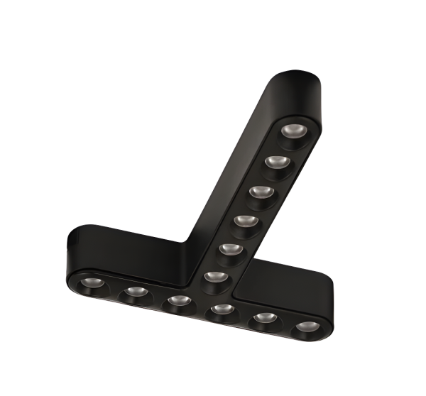 LED решетка за магнитна шина, изискана, неутрална светлина, 12W, S17, черна – Фасцинантен детайл за вашия интериор
