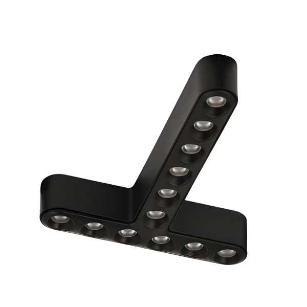 LED решетка за магнитна шина, изискана, неутрална светлина, 12W, S17, черна – Фасцинантен детайл за вашия интериор