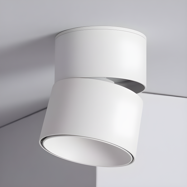 LED спот Premium Бял, с въртене на 180 градуса, 12W – Модерно решение с неутрална светлина, модел DM3017WH