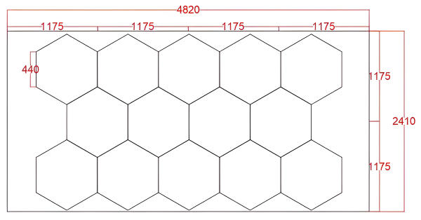 Премиум полилей HoneyComb DM Living – 14 шестоъгълника със студена светлина 6500K, 672W – Ефективно и елегантно осветление