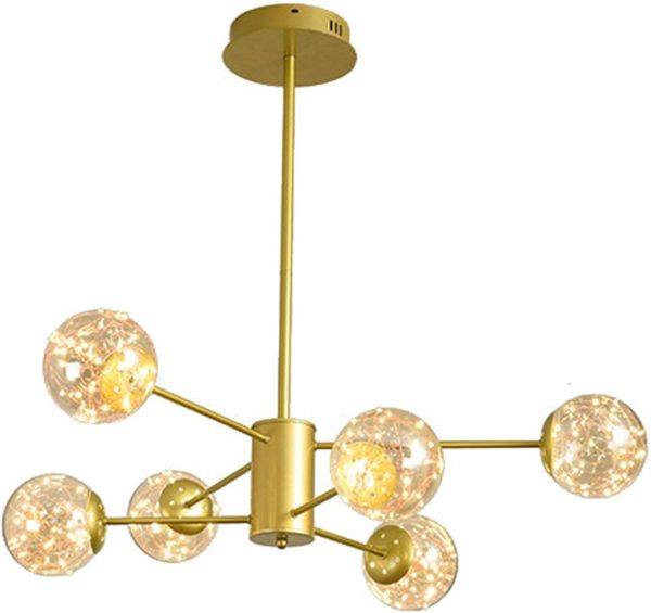 LED csillár Licurici 40W, 94CM, 3000K – Модерен дизайн DM-G3390/3+3
