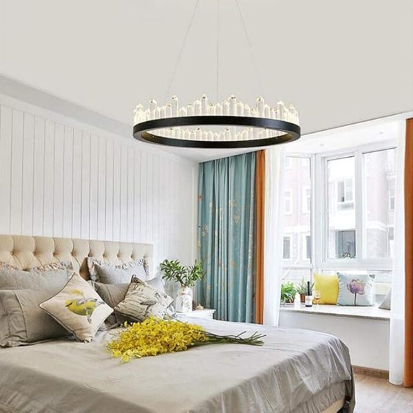 LED кристален полилей, D40cm, с WiFi 2.4G дистанционно управление – Студена/Топла/Неутрална светлина, Регулируема интензивност DM-G4106/400